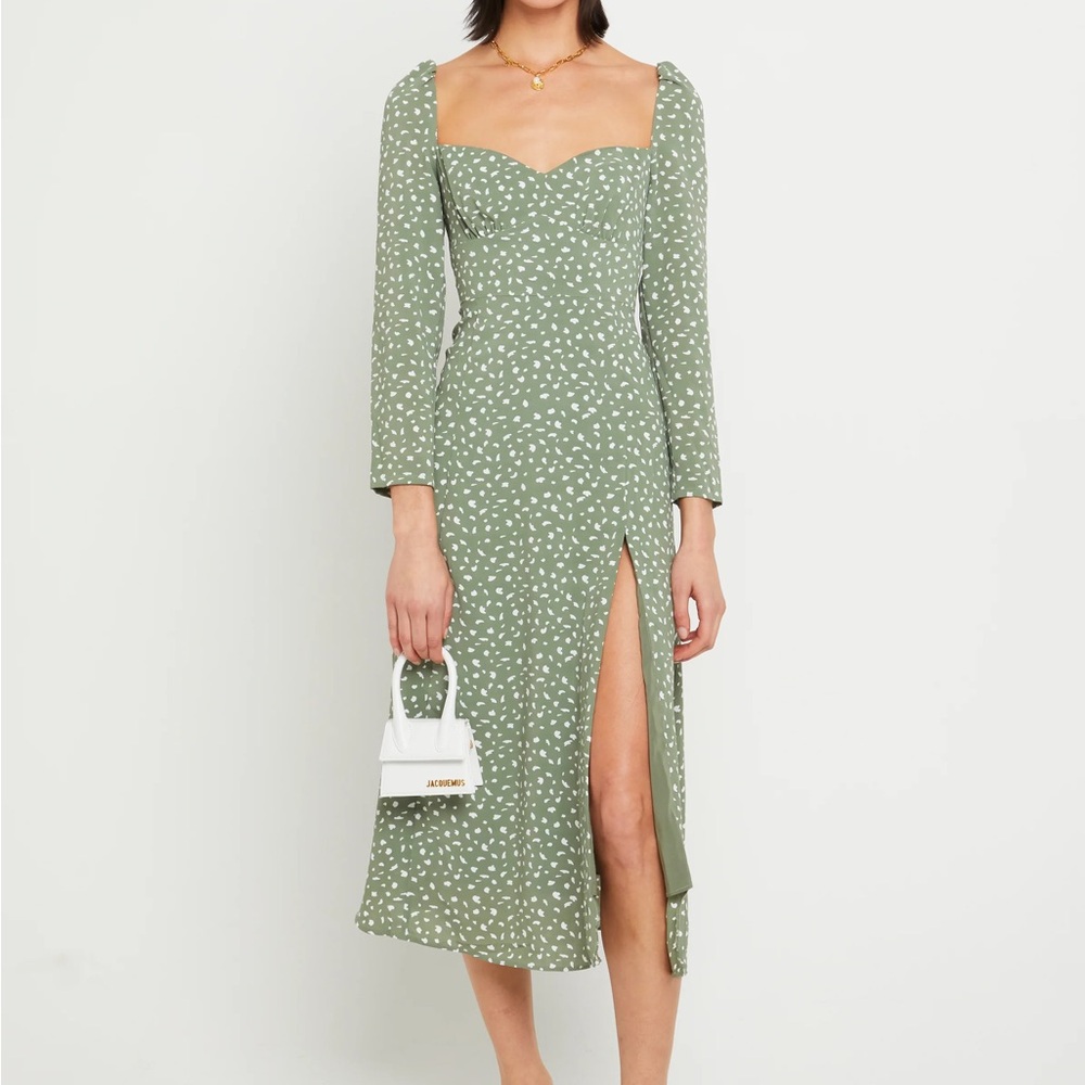 FEW MODA o.t.p. Green Polka Dot Dress